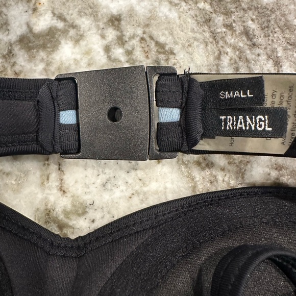 Triangl swim top bikini small blue black - Picture 3 of 3